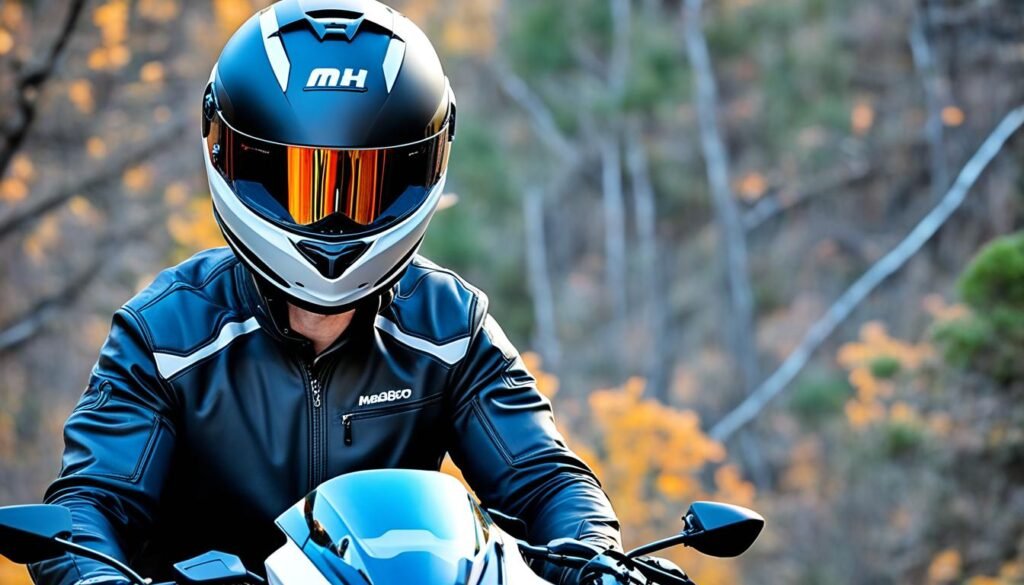MH04 Motorcycle Scooter Helmet Headset