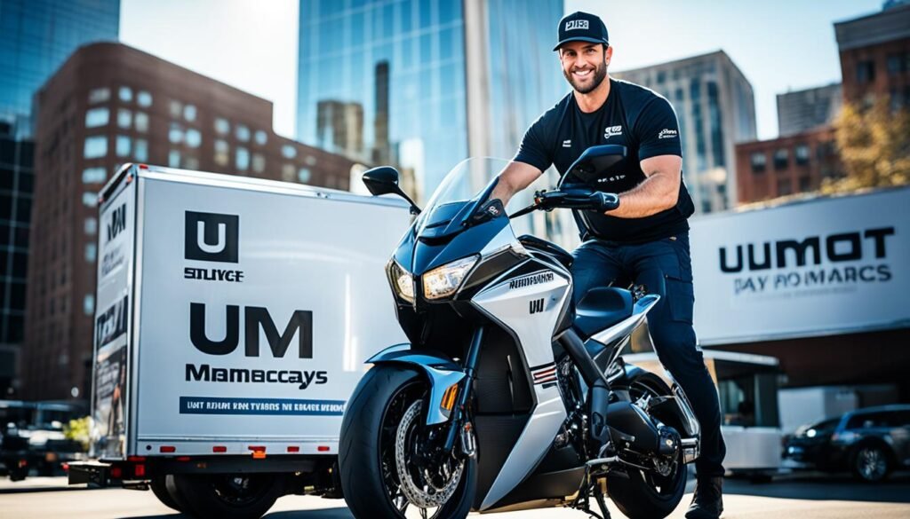 UM Motorcycles delivery
